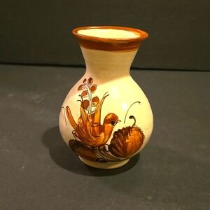 BEAUTIFUL BIRDS TONALA MEXICO FOLK ART VASE